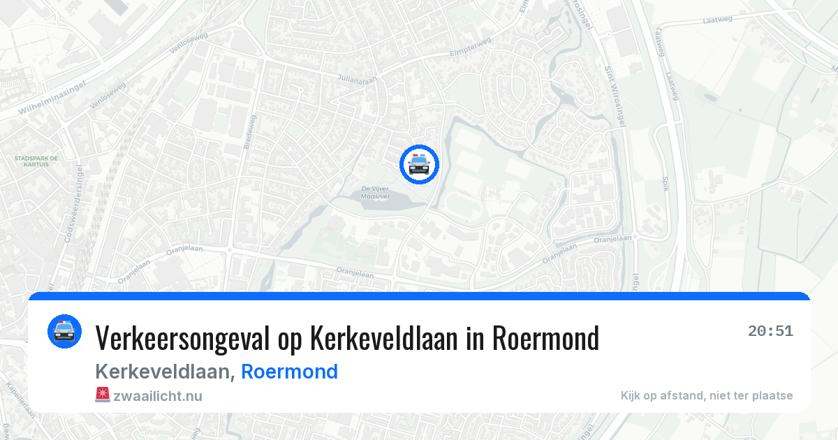 Verkeersongeval op Kerkeveldlaan in Roermond — 5 jun 2026