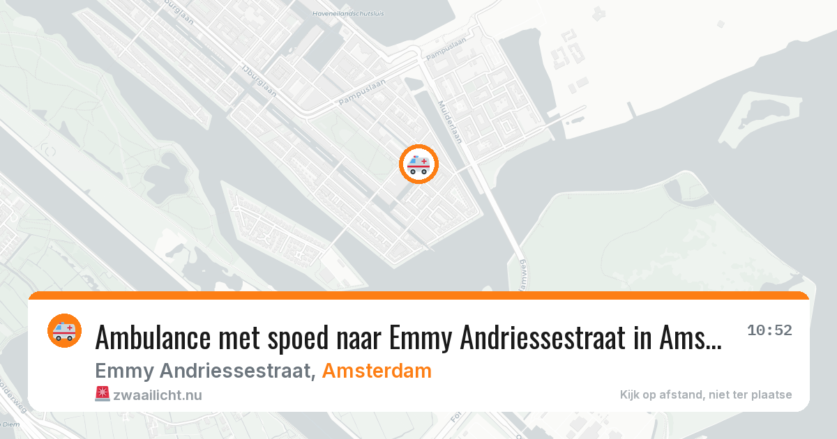 Ambulance met spoed naar Emmy Andriessestraat in Amsterdam — 18 jul 2026