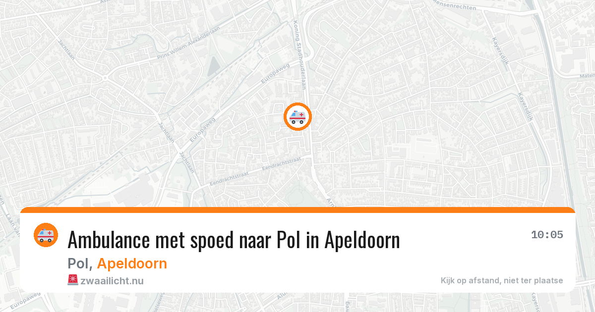 Ambulance met spoed naar Pol in Apeldoorn — 22 jul 2026