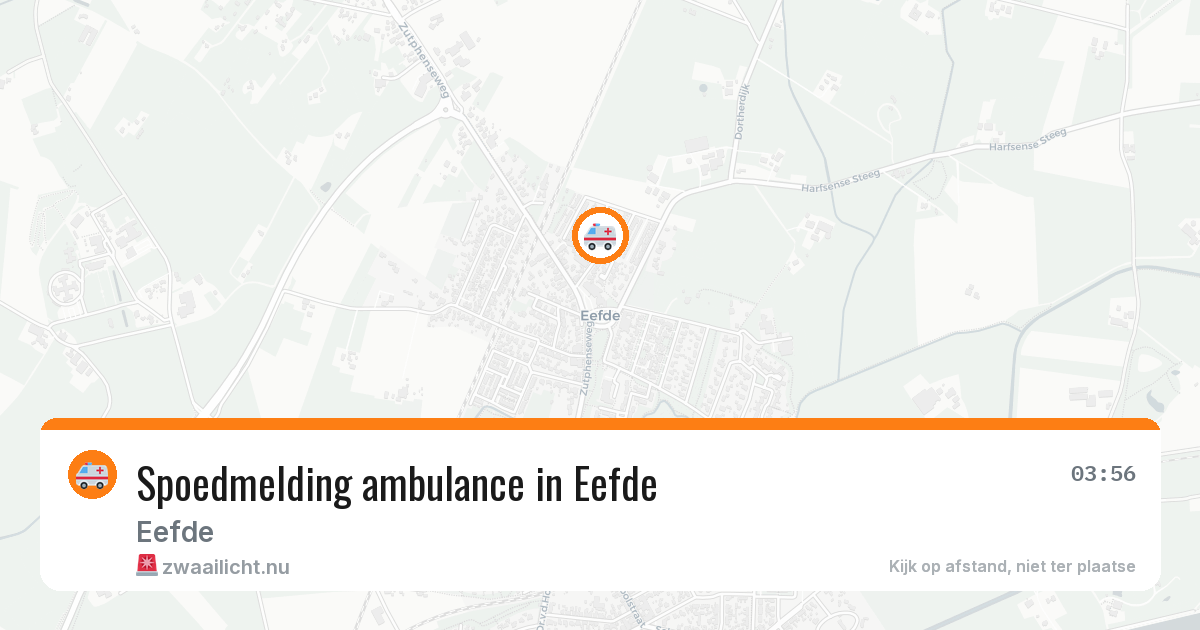 Spoedmelding ambulance in Eefde — 8 jun 2026