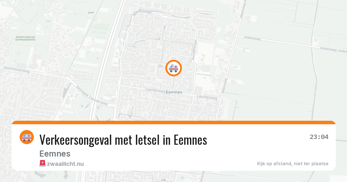 Verkeersongeval met letsel in Eemnes — 20 mrt 2026