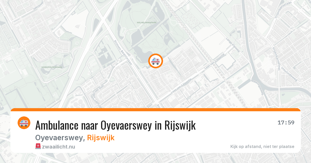 Ambulance naar Oyevaerswey in Rijswijk — 25 jul 2026