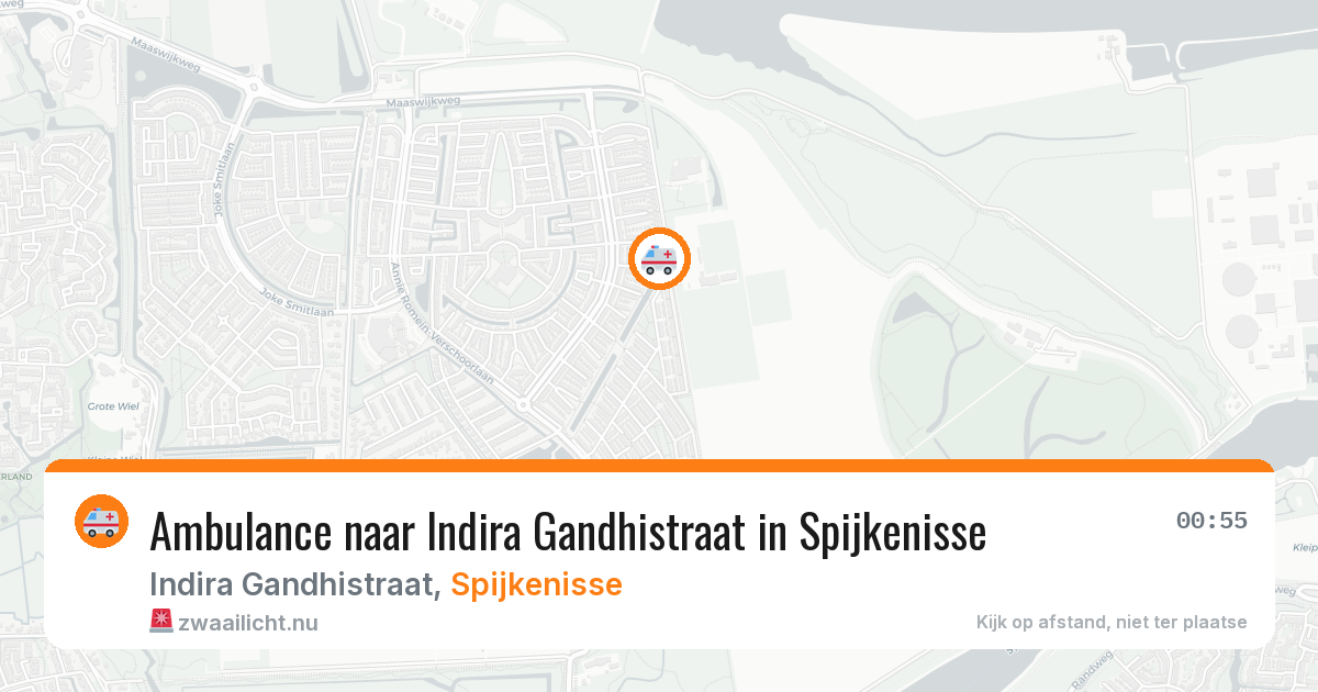 Ambulance naar Indira Gandhistraat in Spijkenisse — 12 jul 2026