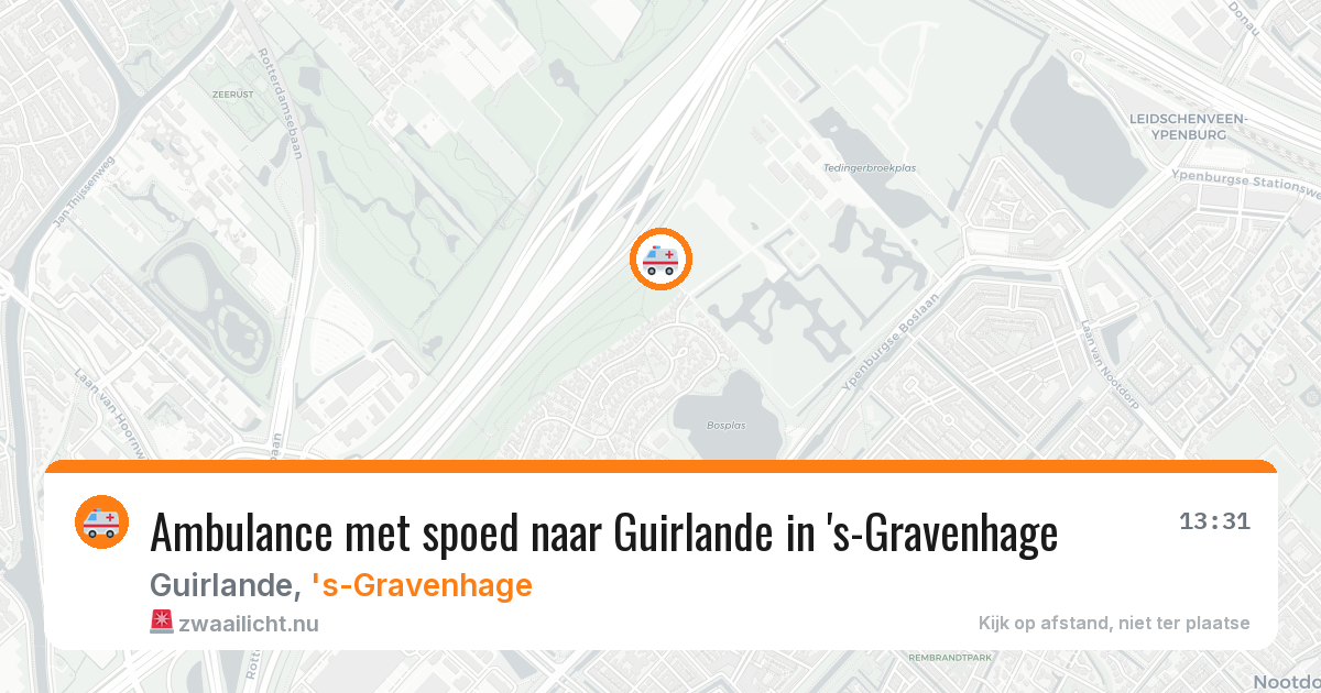 Ambulance met spoed naar Guirlande in 's-Gravenhage — 5 mei 2026