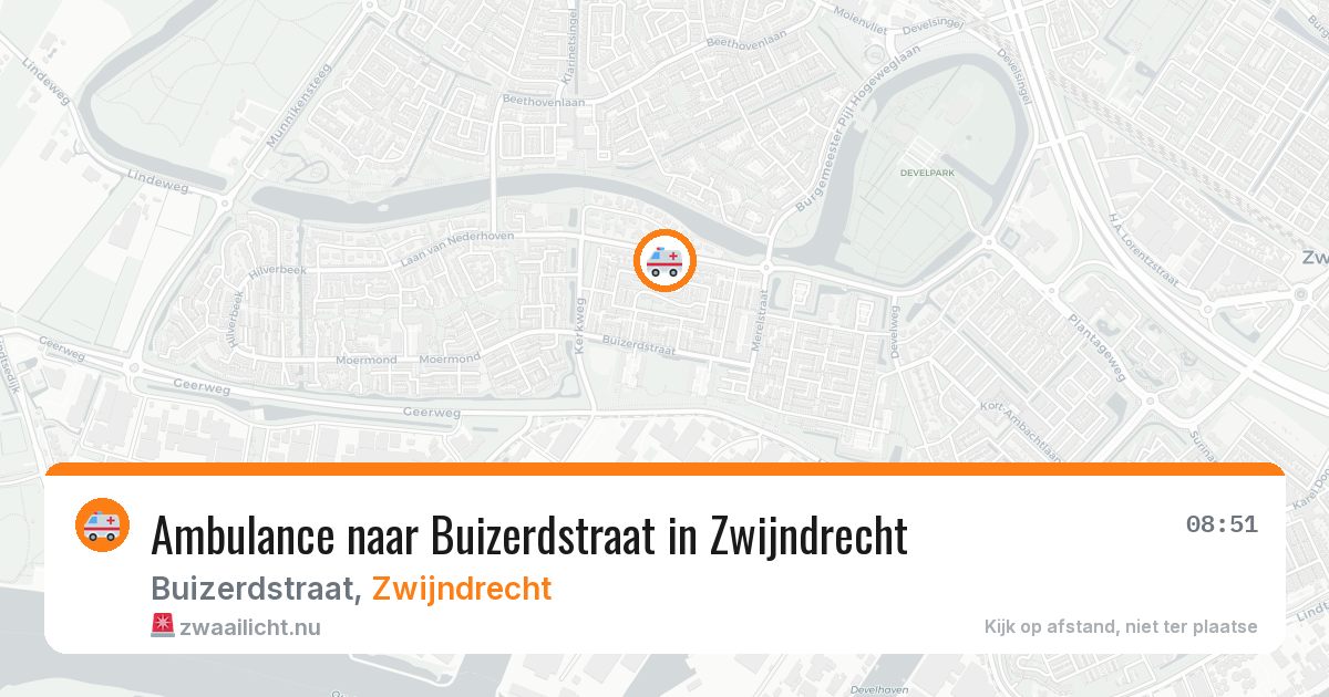 Ambulance naar Buizerdstraat in Zwijndrecht — 23 jul 2026