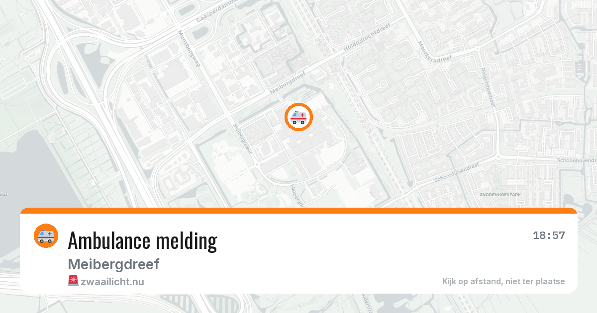 Ambulance melding — 13 mei 2026