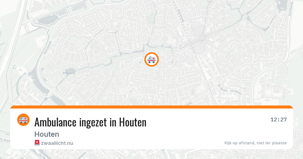 Ambulance ingezet in Houten — 31 mrt 2026