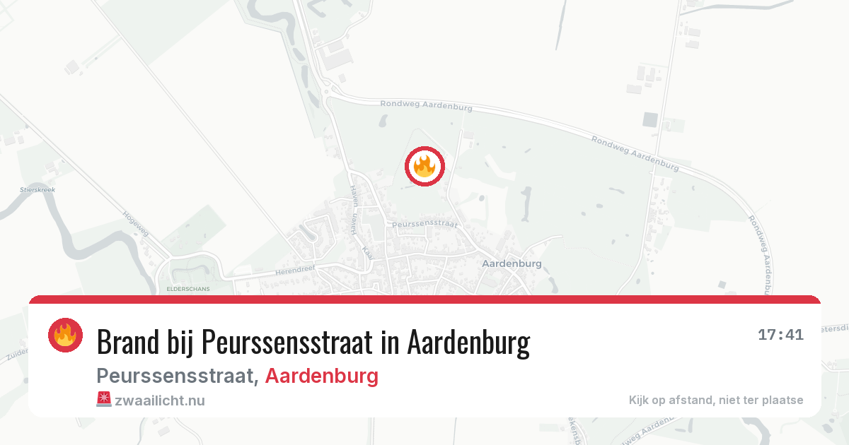 Brand bij Peurssensstraat in Aardenburg — 17 jul 2026