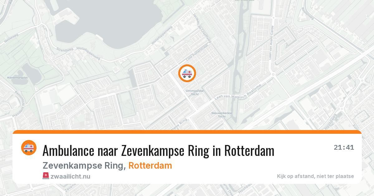 Ambulance naar Zevenkampse Ring in Rotterdam — 2 jun 2026