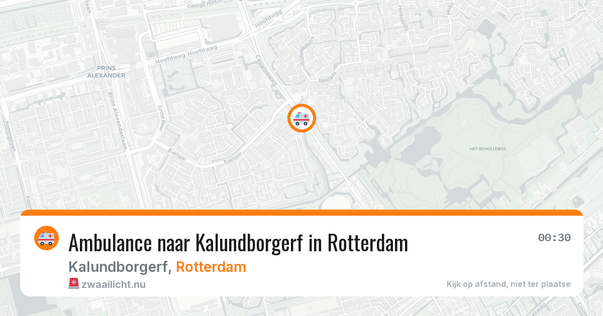 Ambulance naar Kalundborgerf in Rotterdam — 13 jul 2026