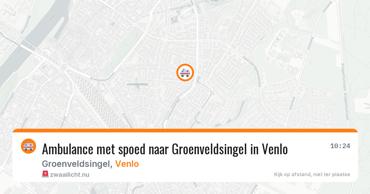 Ambulance met spoed naar Groenveldsingel in Venlo — 13 jul 2026