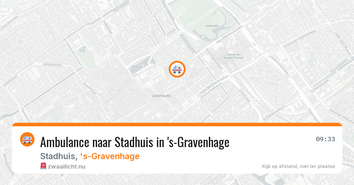 Ambulance naar Stadhuis in 's-Gravenhage — 8 apr 2026