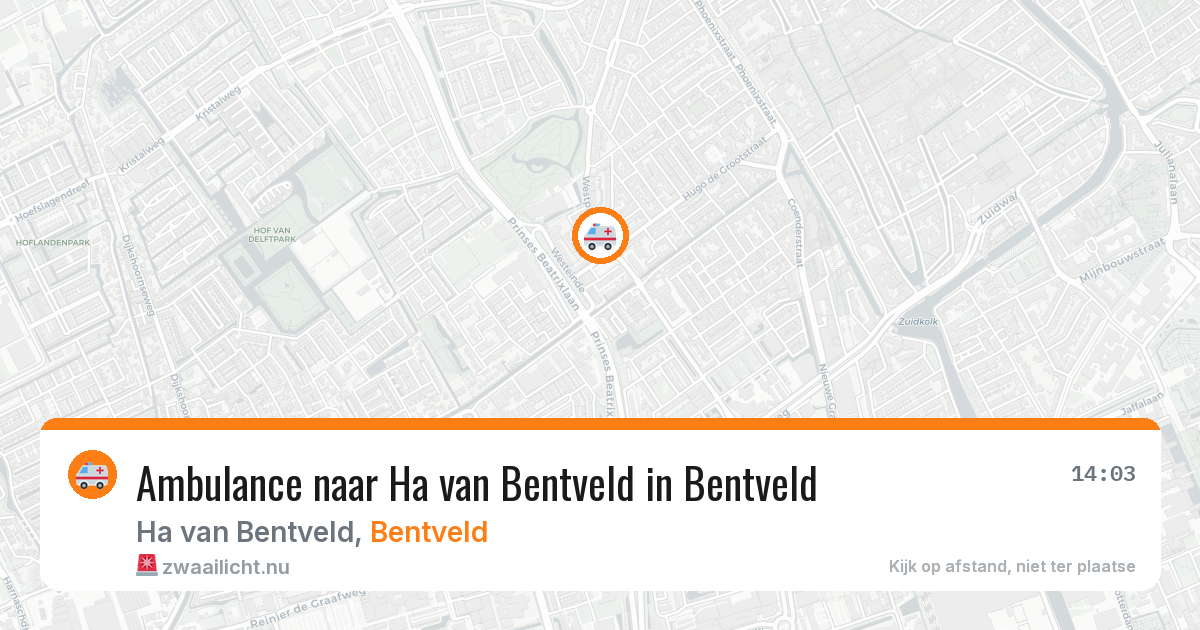 Ambulance naar Ha van Bentveld in Bentveld — 27 mei 2026
