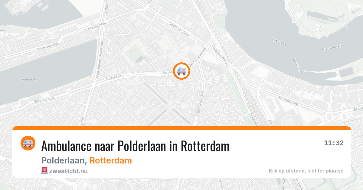 Ambulance naar Polderlaan in Rotterdam — 25 mrt 2026