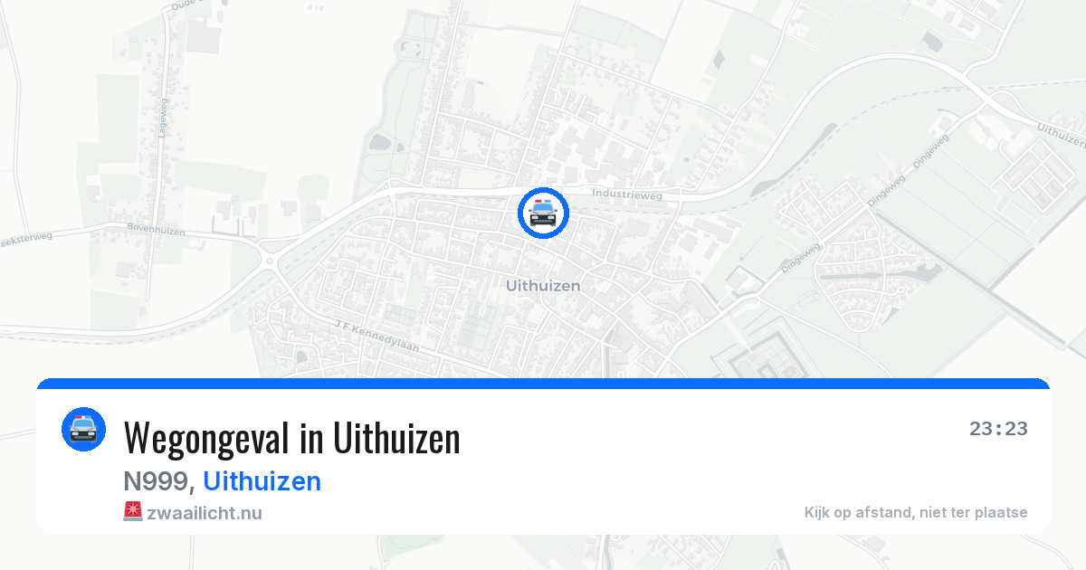 Wegongeval in Uithuizen — 19 mrt 2026
