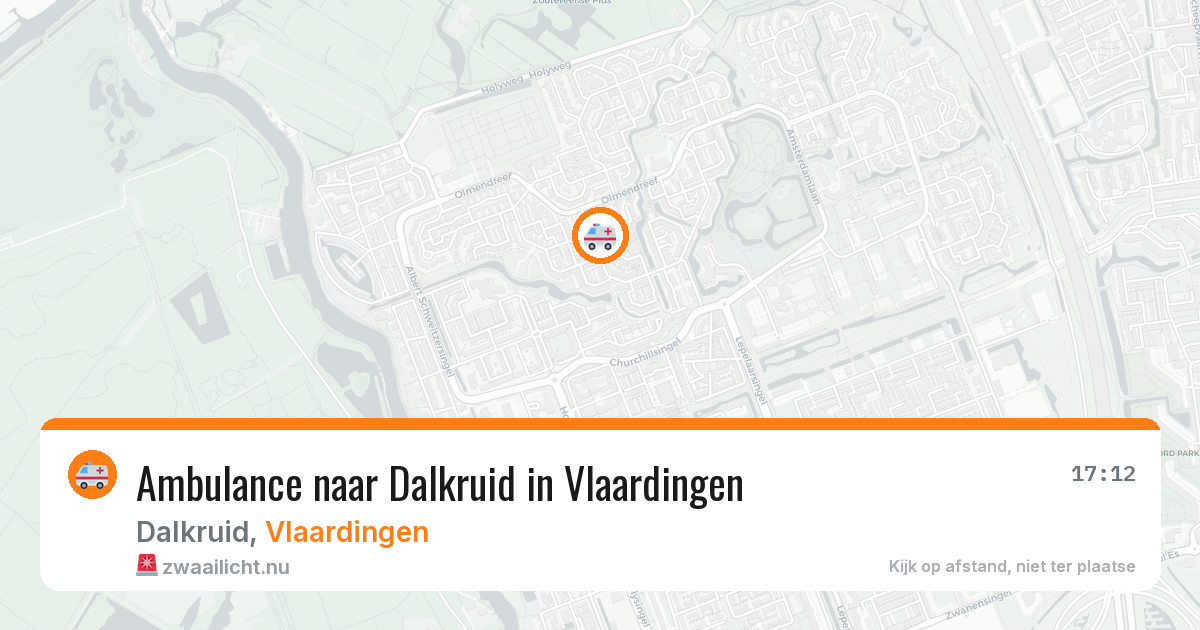 Ambulance naar Dalkruid in Vlaardingen — 20 jul 2026