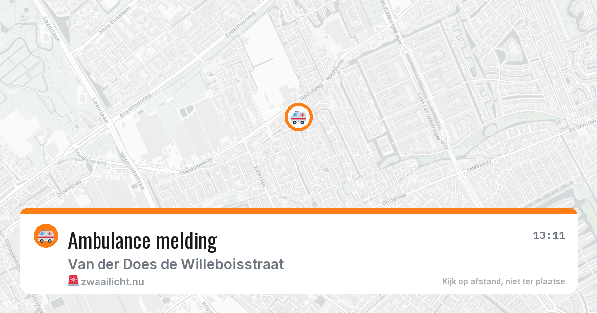 Ambulance melding — 9 feb 2026