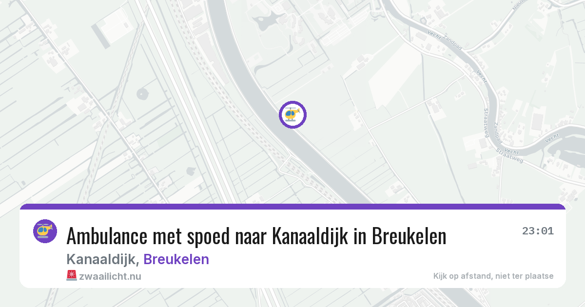 Ambulance met spoed naar Kanaaldijk in Breukelen — 19 jul 2026