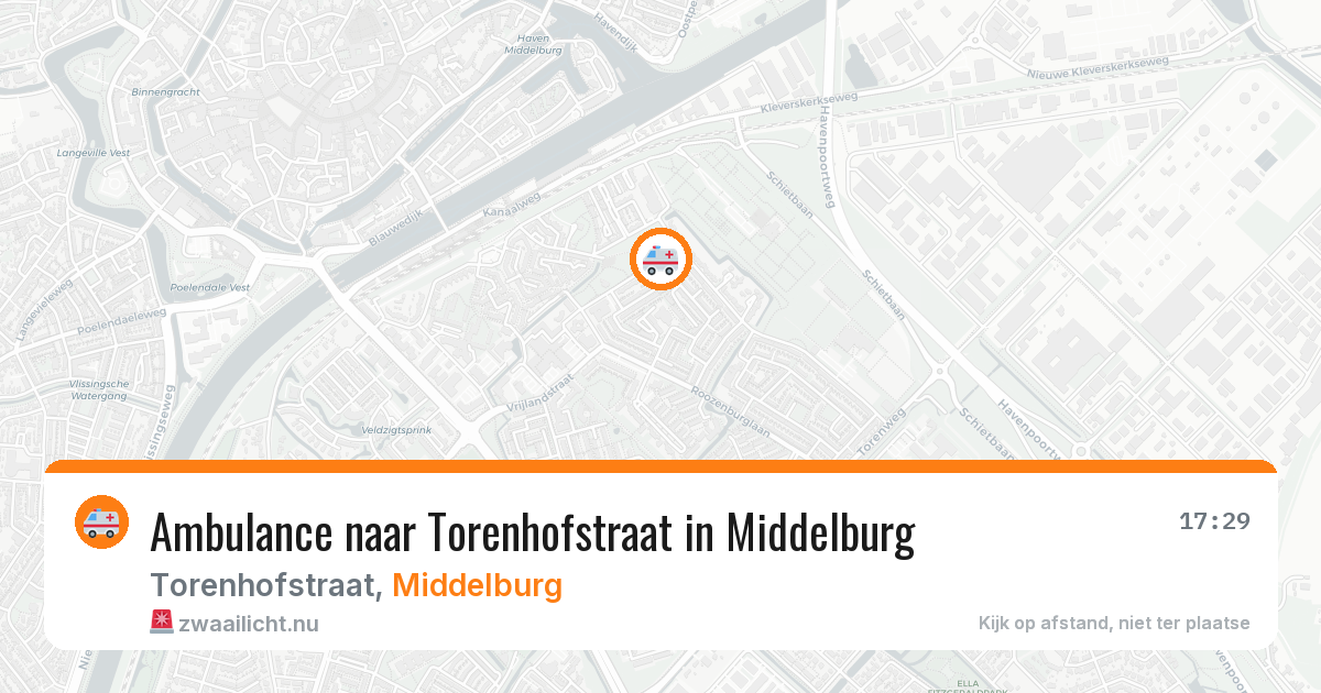 Ambulance naar Torenhofstraat in Middelburg — 19 mrt 2026