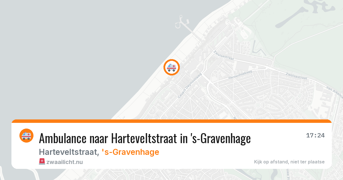 Ambulance naar Harteveltstraat in 's-Gravenhage — 15 jul 2026