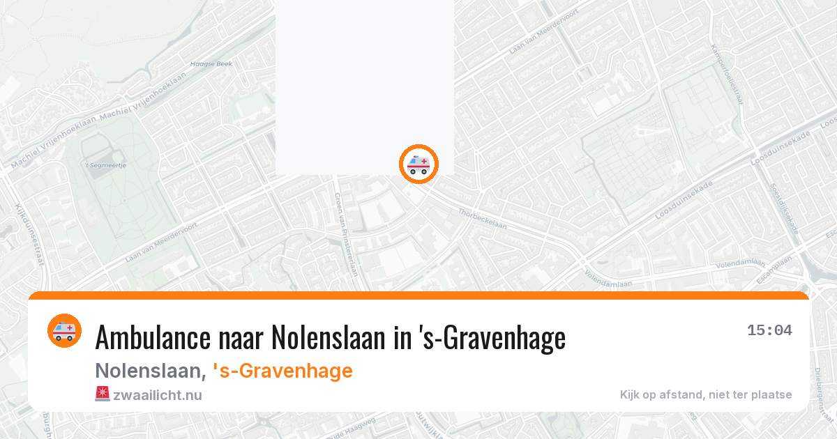 Ambulance naar Nolenslaan in 's-Gravenhage — 11 mrt 2026