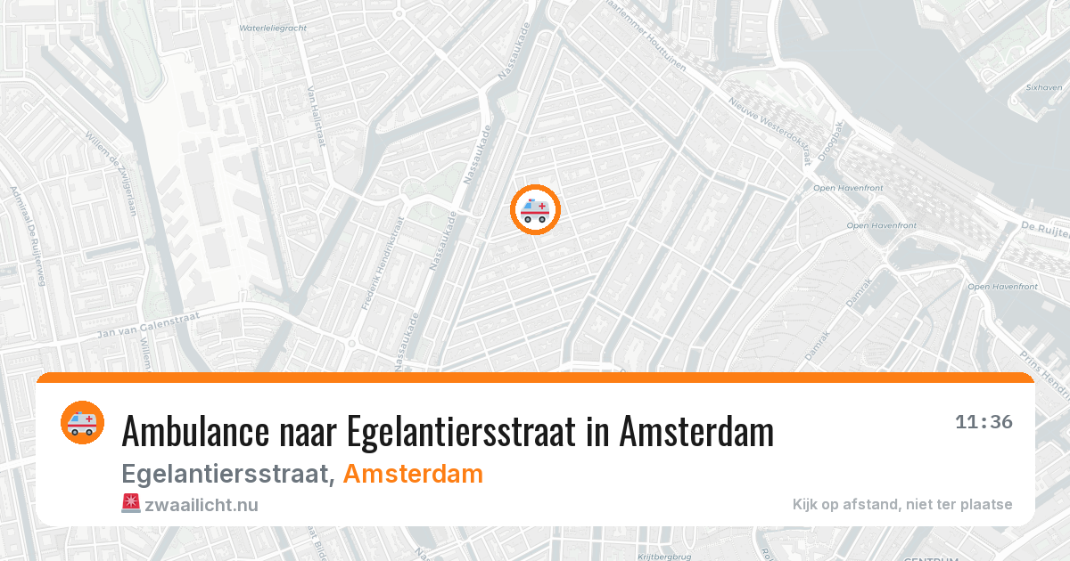 Ambulance naar Egelantiersstraat in Amsterdam — 11 jul 2026