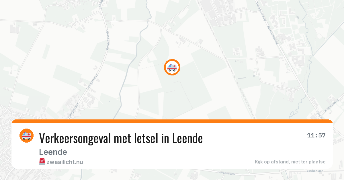 Verkeersongeval met letsel in Leende — 18 jul 2026