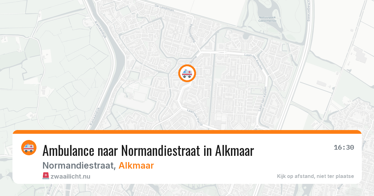 Ambulance naar Normandiestraat in Alkmaar — 10 jul 2026
