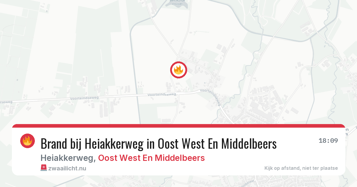 Brand bij Heiakkerweg in Oost West En Middelbeers — 18 jul 2026