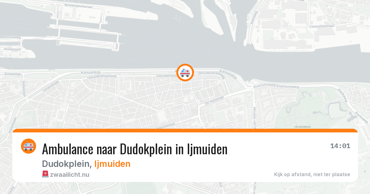 Ambulance naar Dudokplein in Ijmuiden — 21 jul 2026
