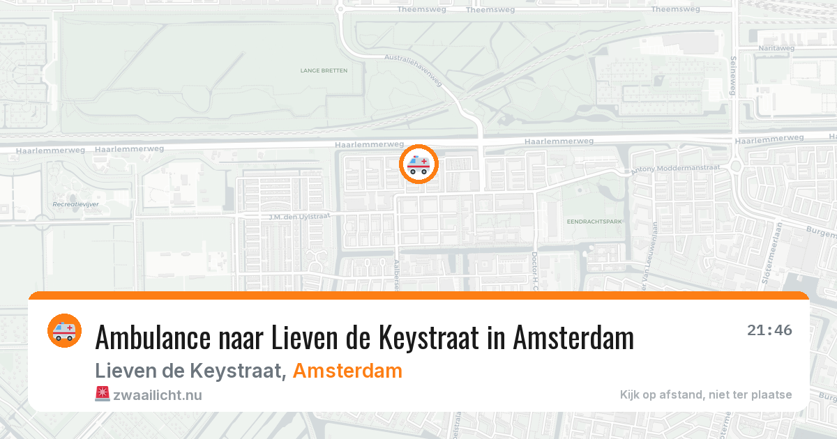 Ambulance naar Lieven de Keystraat in Amsterdam — 30 mei 2026