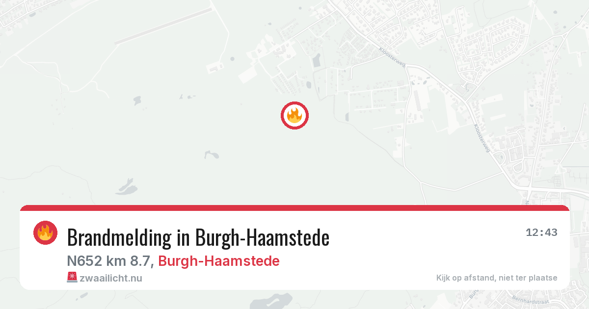 Brandmelding in Burgh-Haamstede — 21 apr 2026