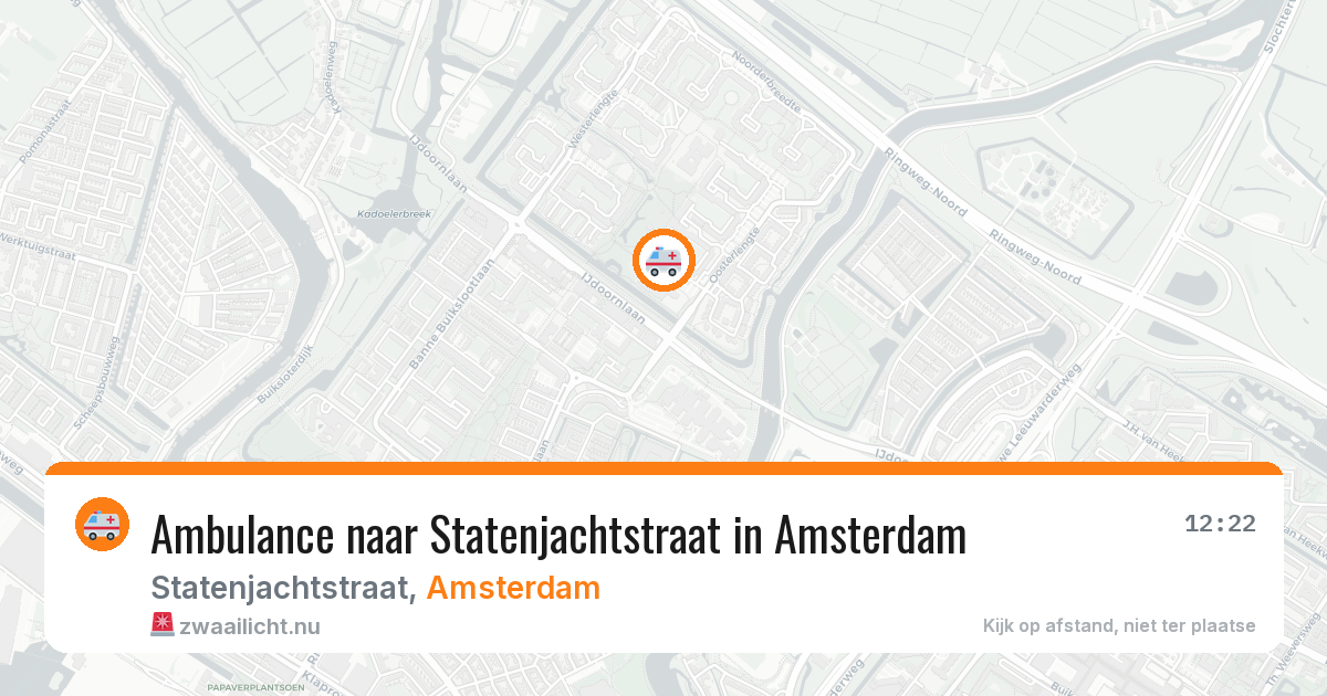 Ambulance naar Statenjachtstraat in Amsterdam — 13 jul 2026