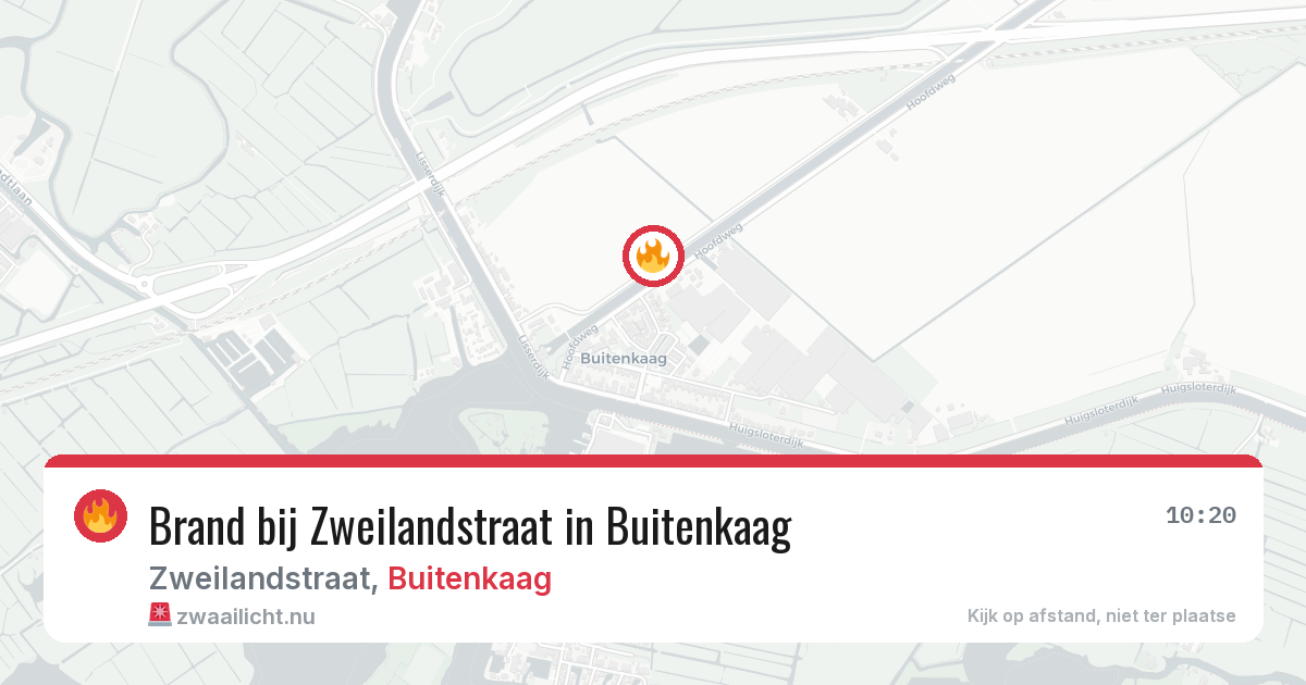 Brand bij Zweilandstraat in Buitenkaag — 5 jun 2026