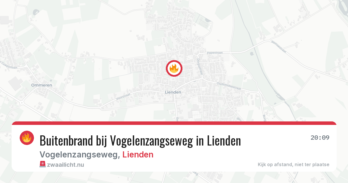 Buitenbrand bij Vogelenzangseweg in Lienden — 18 jul 2026