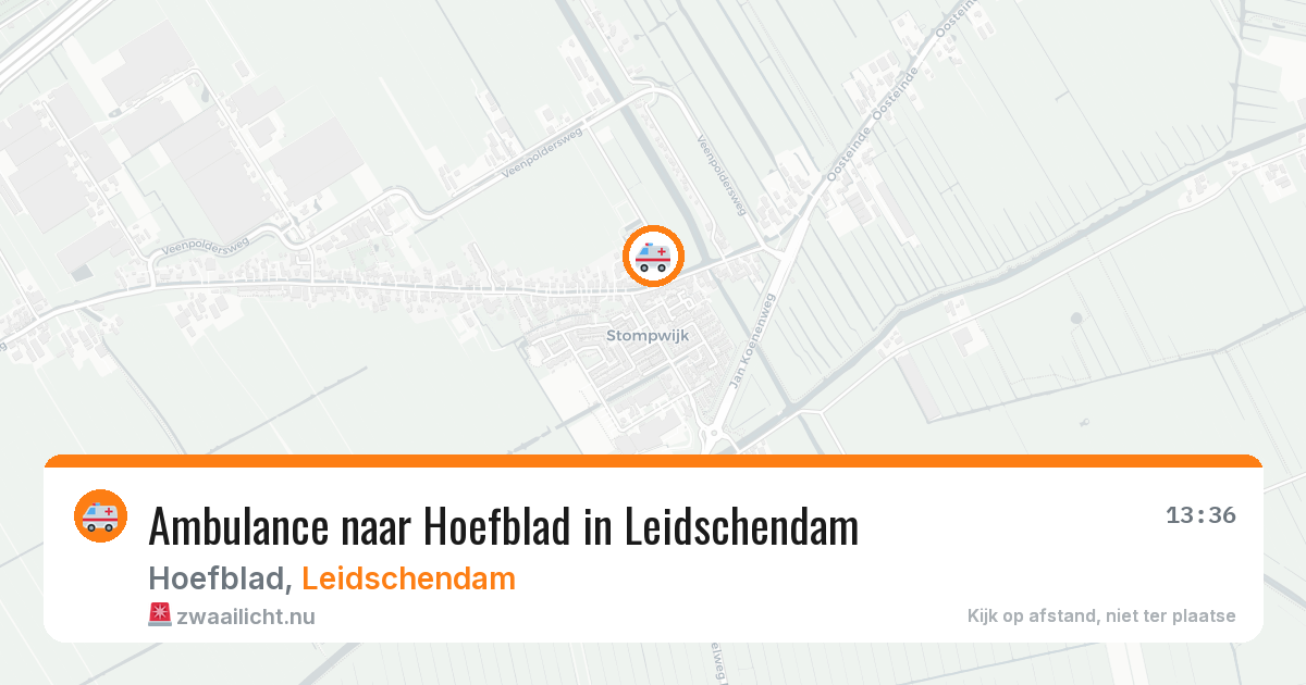 Ambulance naar Hoefblad in Leidschendam — 14 jul 2026