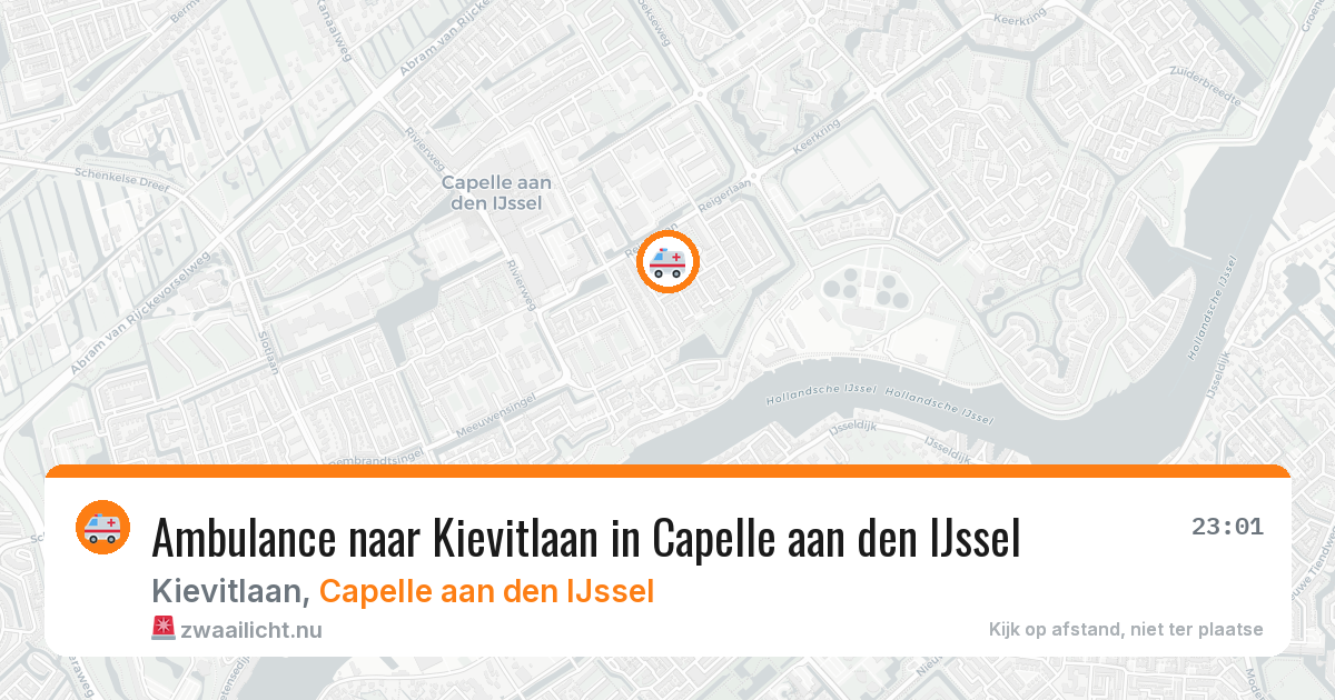 Ambulance naar Kievitlaan in Capelle aan den IJssel — 4 jun 2026