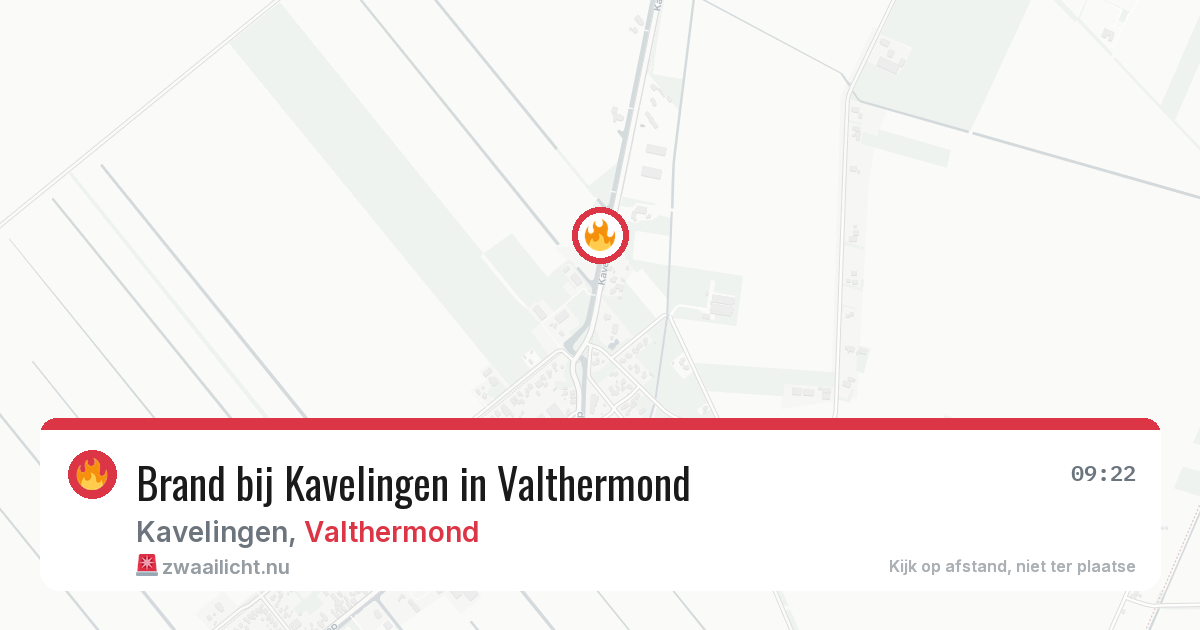 Brand bij Kavelingen in Valthermond — 7 mei 2026