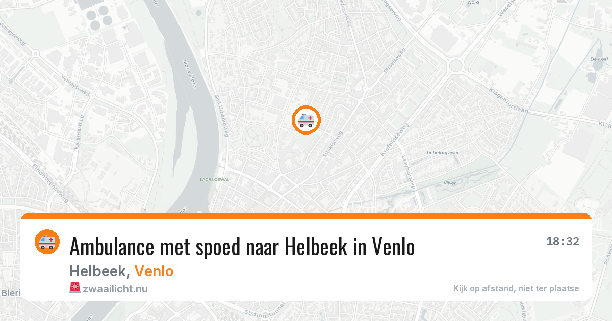 Ambulance met spoed naar Helbeek in Venlo — 11 jul 2026