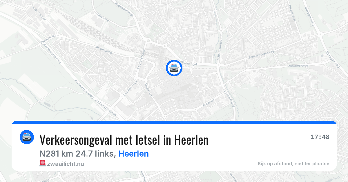 Verkeersongeval met letsel in Heerlen — 23 jan 2026
