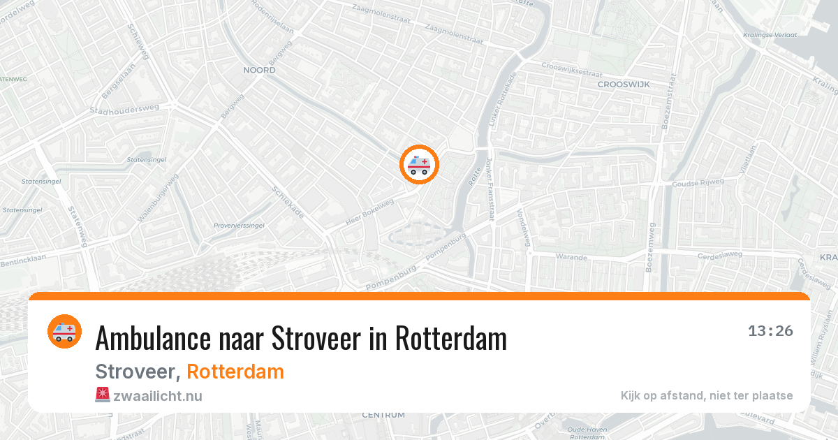 Ambulance naar Stroveer in Rotterdam — 14 jul 2026