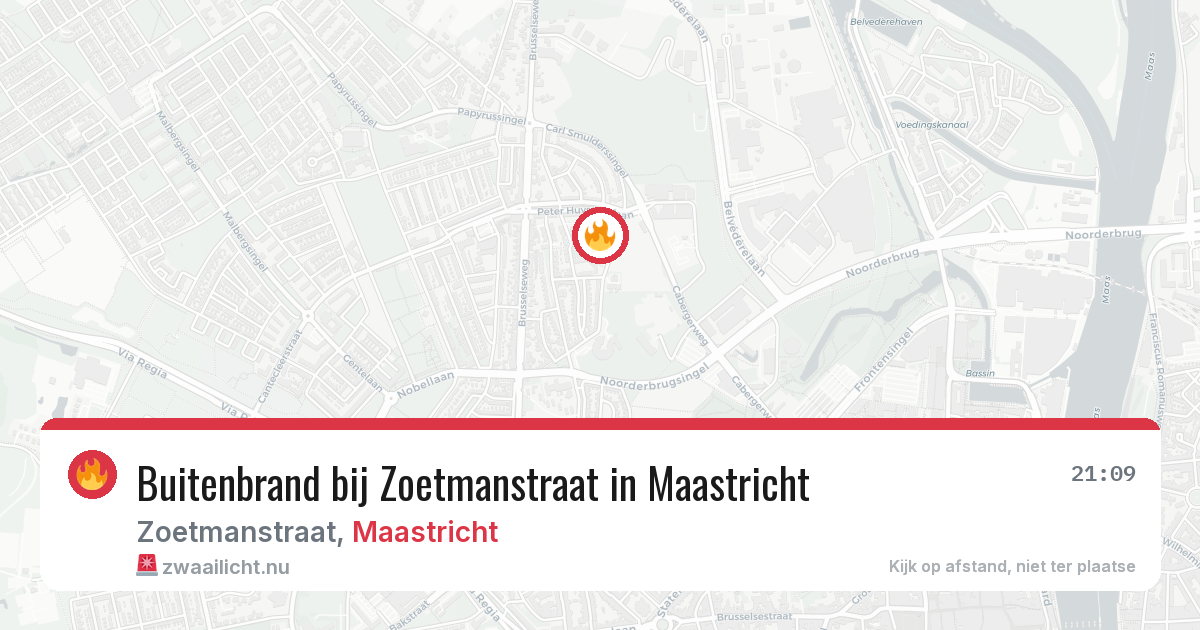 Buitenbrand bij Zoetmanstraat in Maastricht — 26 mei 2026