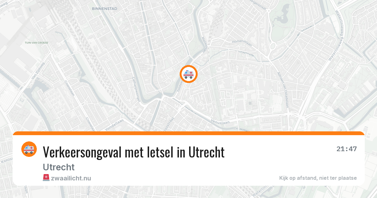 Verkeersongeval met letsel in Utrecht — 13 feb 2026