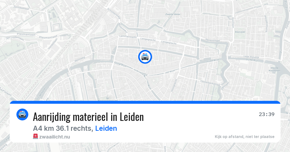 Aanrijding materieel in Leiden — 9 mei 2026