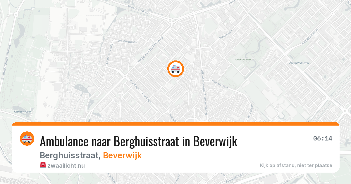 Ambulance naar Berghuisstraat in Beverwijk — 13 jul 2026