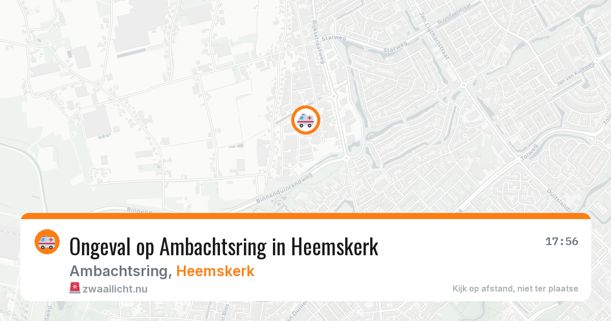 Ongeval op Ambachtsring in Heemskerk — 23 mrt 2026
