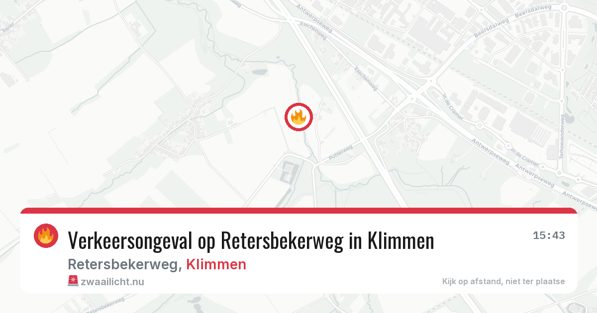 Verkeersongeval op Retersbekerweg in Klimmen — 21 apr 2026
