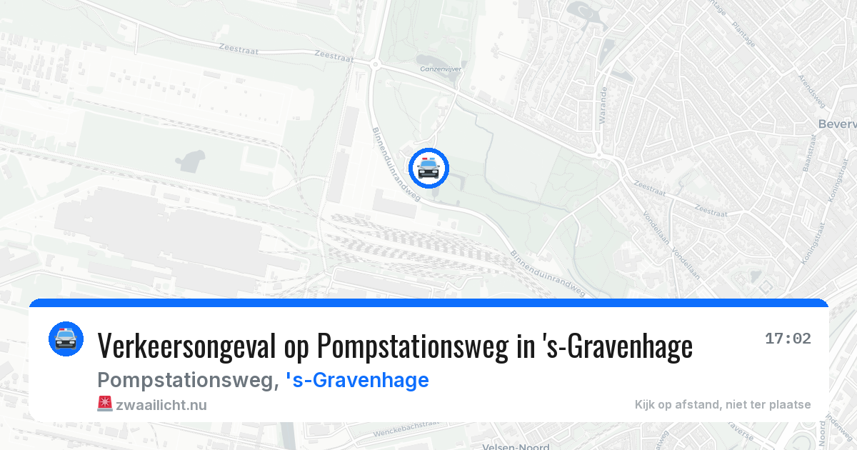 Verkeersongeval op Pompstationsweg in 's-Gravenhage — 14 mrt 2026