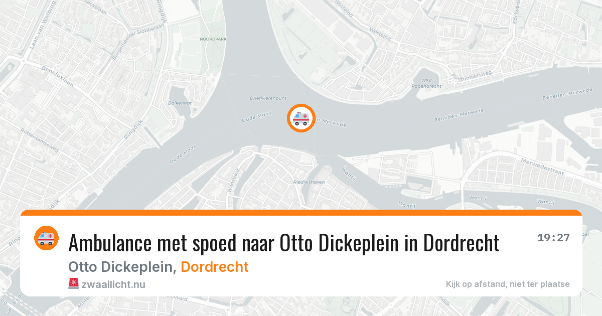 Ambulance met spoed naar Otto Dickeplein in Dordrecht — 6 mei 2026