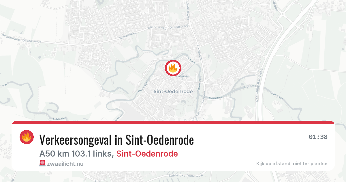 Verkeersongeval in Sint-Oedenrode — 18 jul 2026